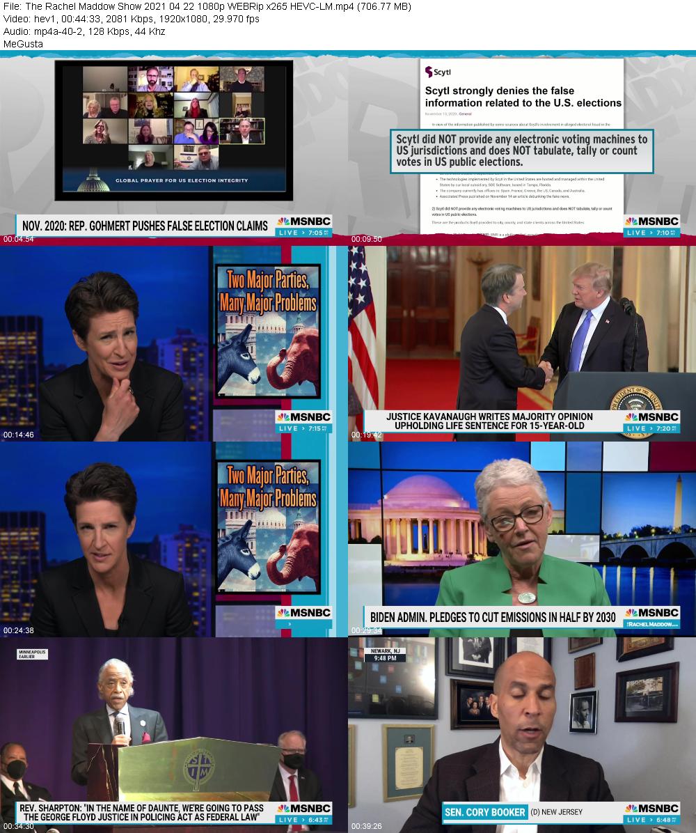 The Rachel Maddow Show 2021 04 22 1080p WEBRip x265 HEVC LM