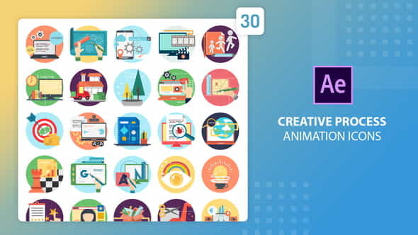 Creative Process Animation Icons | - VideoHive 27541664