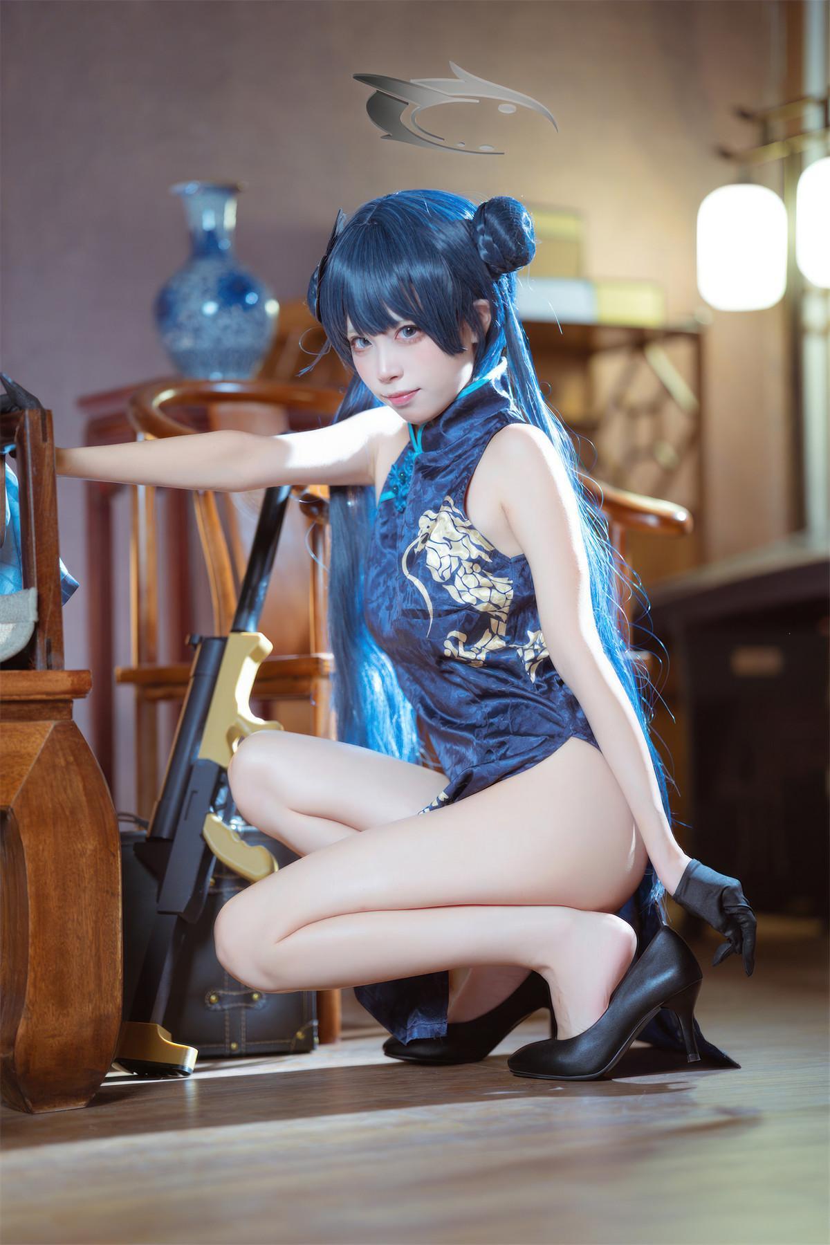 Cosplay 是三不是世w 碧蓝档案 妃咲旗袍(14)