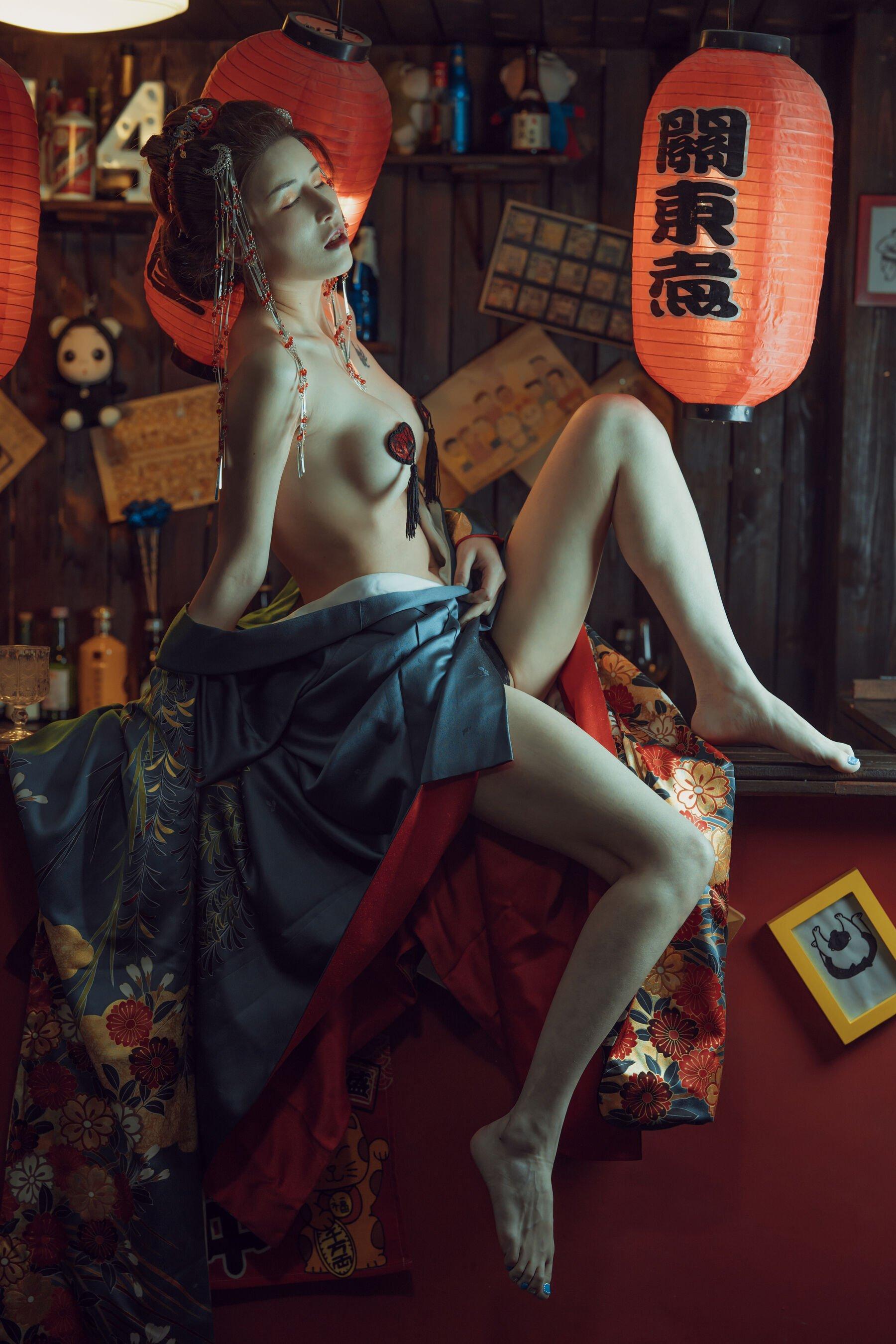 未分类性感写真 鹿八岁《酒醉的和服少女》(5)