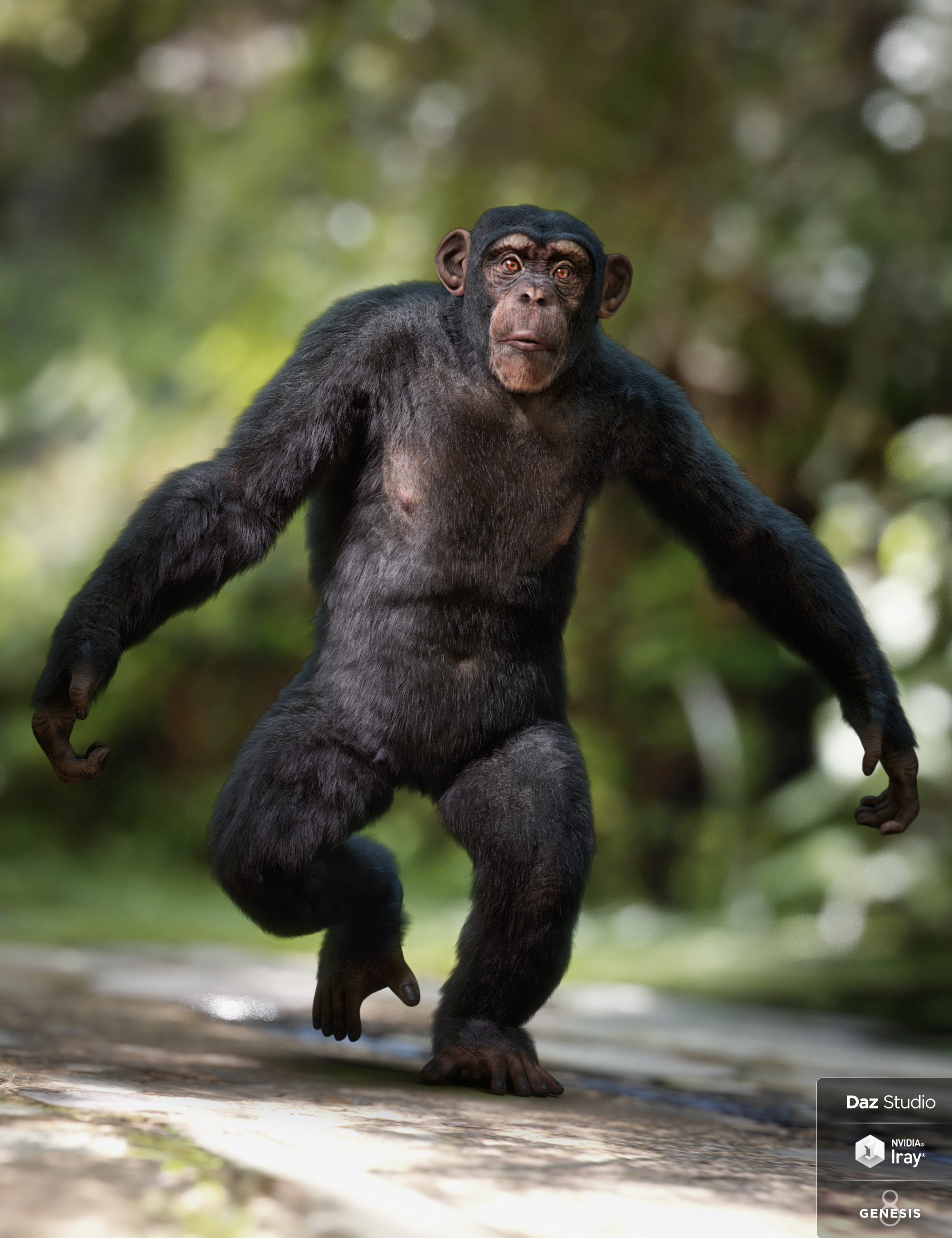 Anthropomorphs   Chimpanzee for Genesis 8 Male