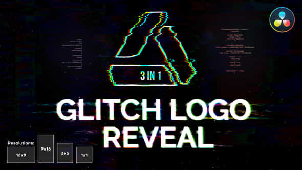 Glitch Logo Reveal - VideoHive 33123132