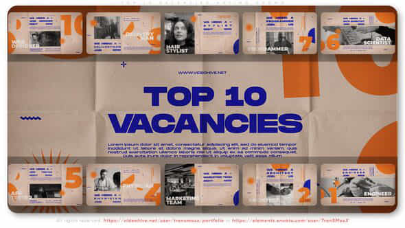 Top 10 Vacancies - VideoHive 40345112