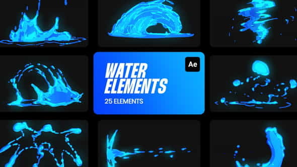 Water Cartoon FX for After - VideoHive 36189143
