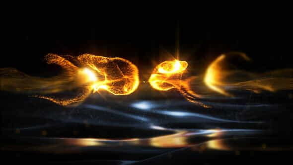 Gold Particles Logo - Premiere - VideoHive 29543522