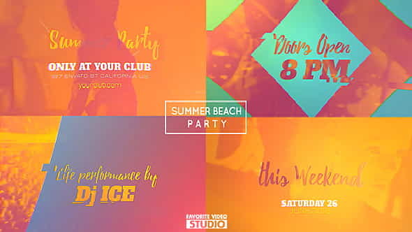 Summer Beach Party v2 - VideoHive 16422111