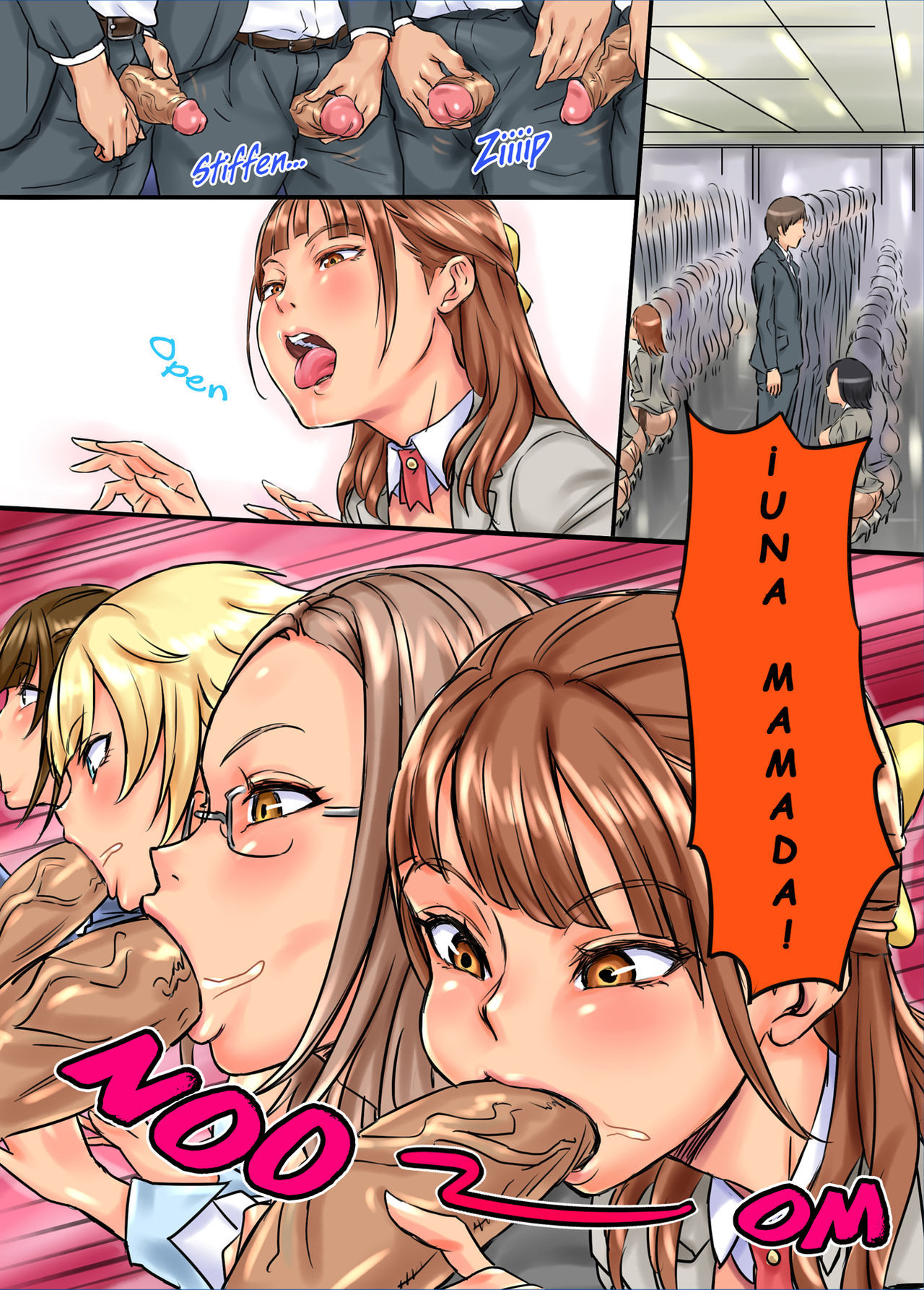 [NCP (Shibire Hitsuji)] Moshimo, SEX ga Nichijou ni Tokekonda Kaisha ga Attara  The Super Horny Workplace [Spanish] [Yumrod] [Decensored]