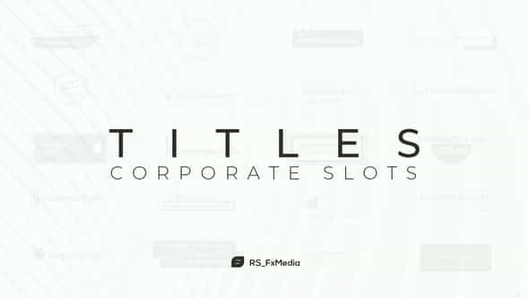 Titles | Corporate Slots - VideoHive 32000574