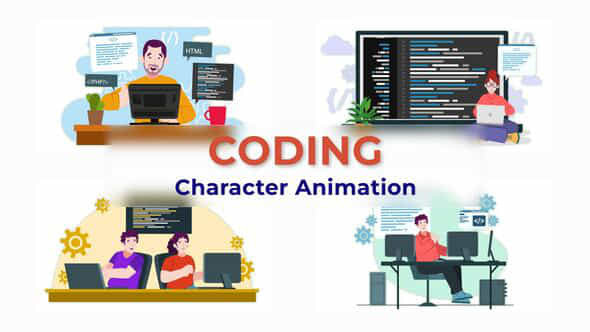 Coding Programmer Animation - VideoHive 38193423