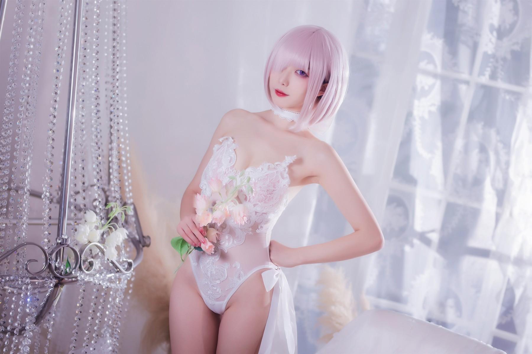 Cosplay 封疆疆 婚纱玛修 Wedding Dress(30)