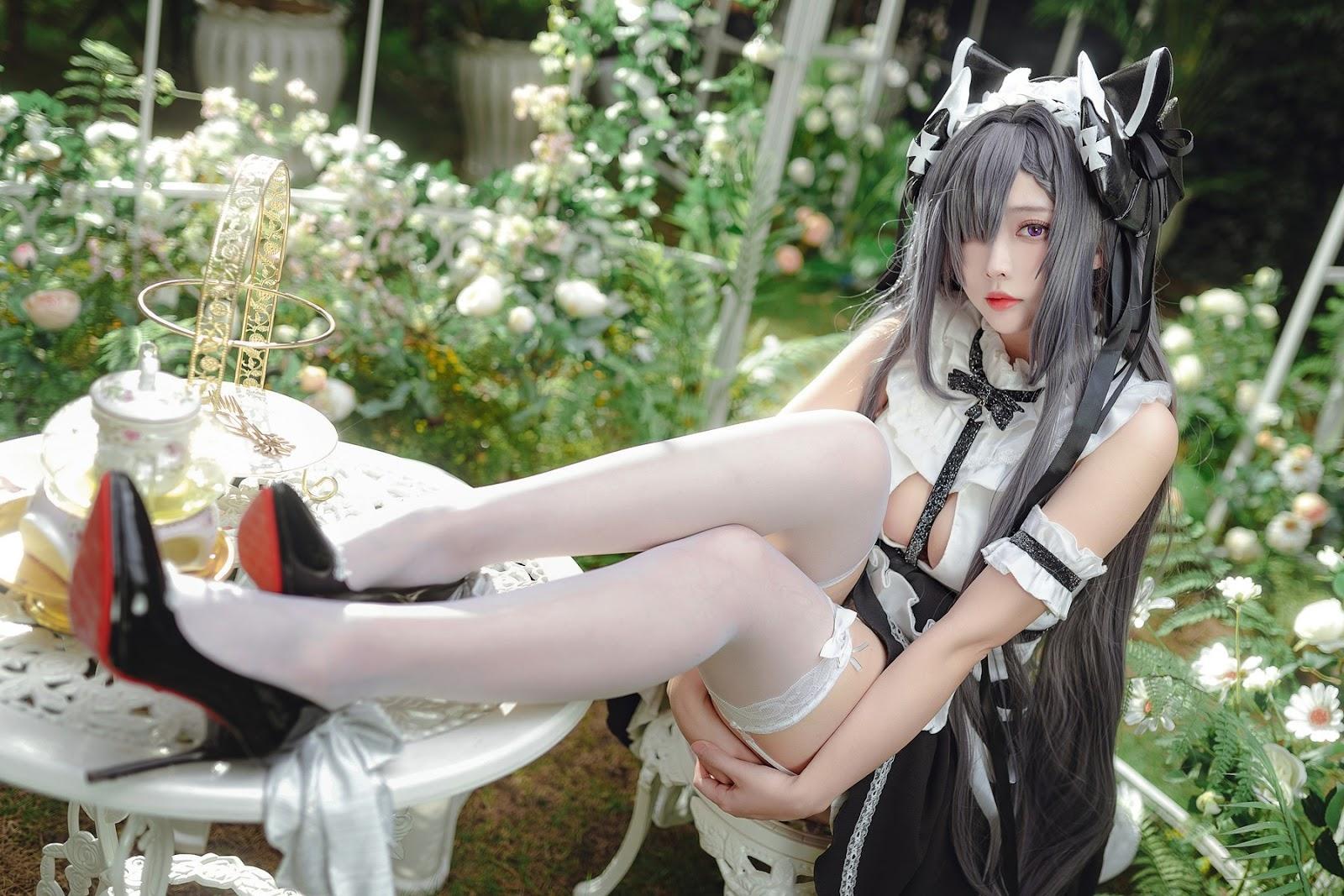 Cosplay 宮本桜 奥古斯特 女仆装(6)