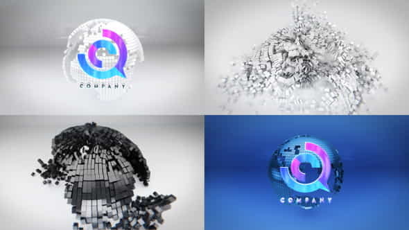 Cube Globe Logo - VideoHive 40387455