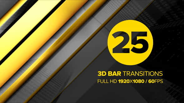 3D Bar Transitions - VideoHive 19350626