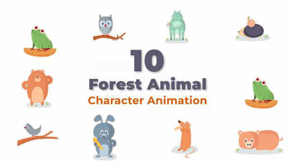 Forest Animal Character - VideoHive 39764416