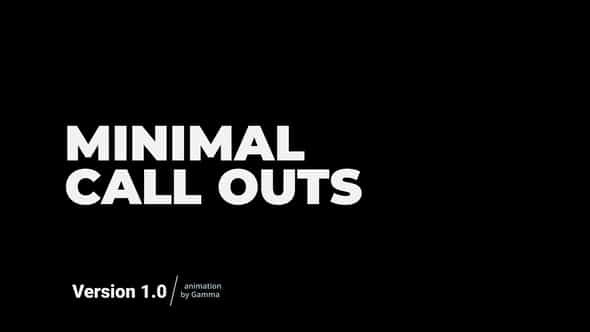 Minimal Call Outs | Premiere - VideoHive 33838373