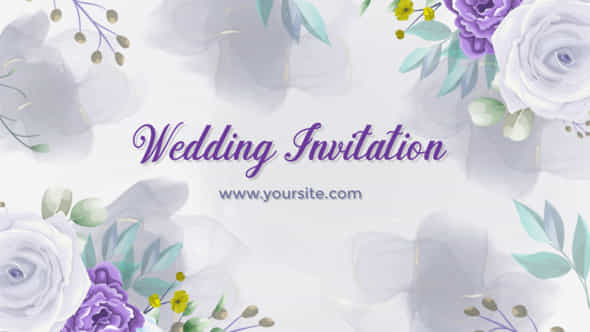 Romantic Wedding Invitation - VideoHive 47578395