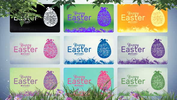 Flat Easter Egg Ident - VideoHive 21527124