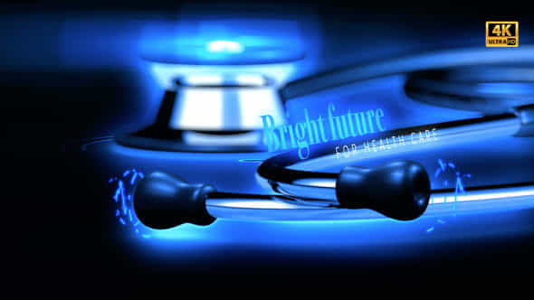Blue Futuristic Stethoscope - VideoHive 24701589