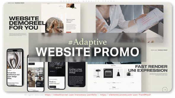 Adaptive Website Promo - VideoHive 50645944