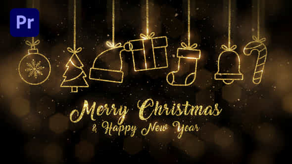 Simple Christmas Card - VideoHive 55699520