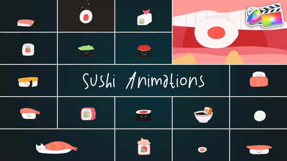 Sushi Animations For Fcpx | VideoHive 53688471