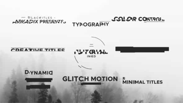 Black Titles - VideoHive 33219867