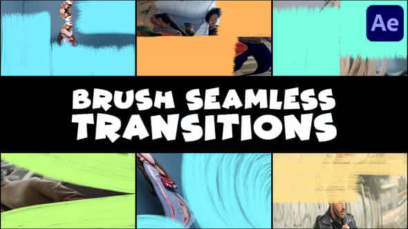 Brush Seamless Transitions - VideoHive 48499331