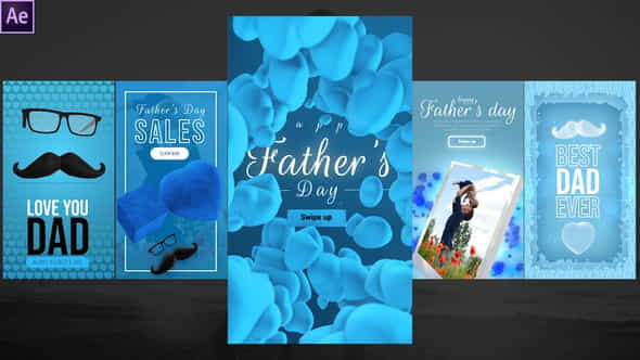 Fathers Day Instagram Stories - VideoHive 32282982