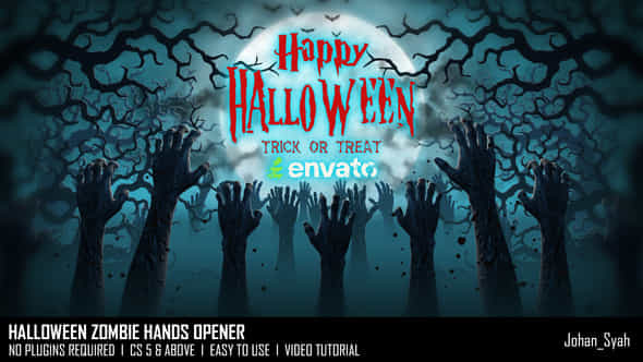 Halloween Zombie Hands Opener - VideoHive 54777168