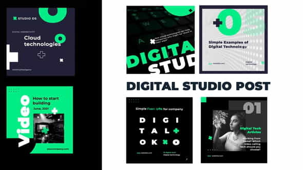 Digital studio post instagram - VideoHive 31136763