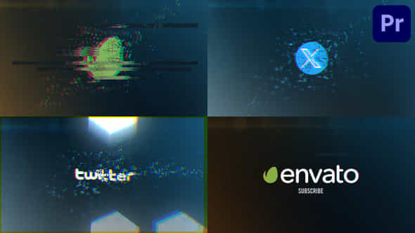 Glitch Logo For Premiere Pro - VideoHive 50629500