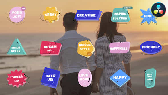 Flat Colorful Badges - VideoHive 47924818