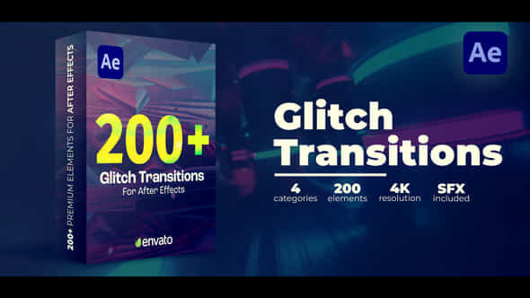 Glitch Transitions - VideoHive 48875751