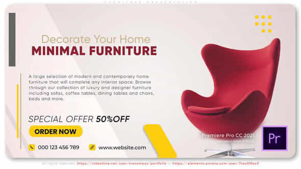 Furniture Presentation - VideoHive 41575172