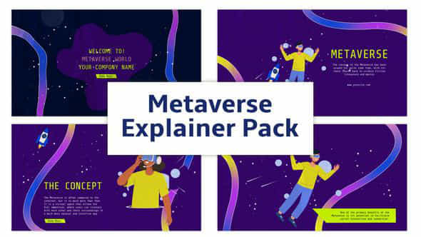 Space Metaverse Explainer - VideoHive 45686957