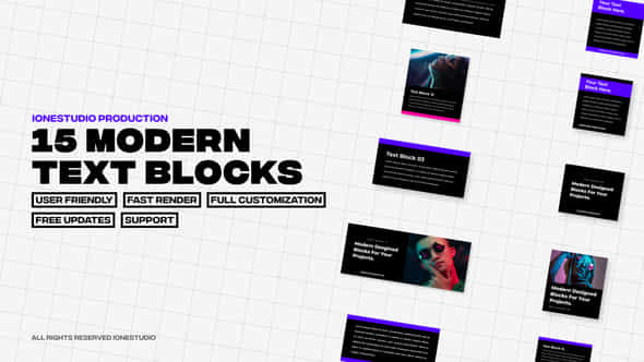 Modern Text Blocks - VideoHive 42895316