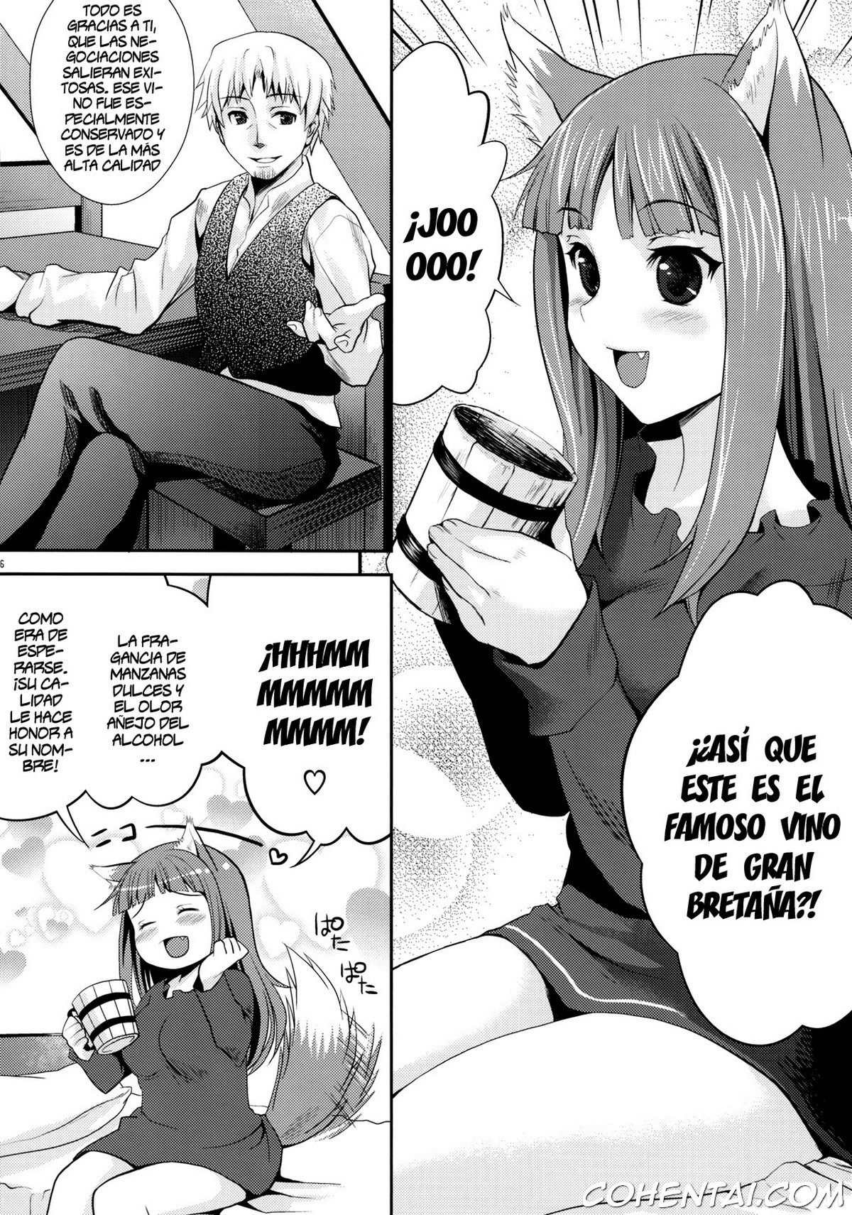 Ookami to Mitsu Ringo (Ookami to Koushinryou) xxx comics manga porno doujin hentai español sexo 