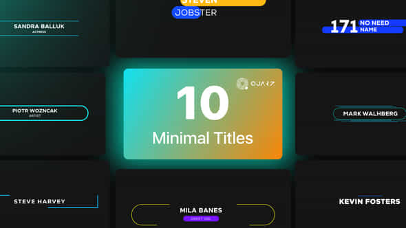 Minimal Titles - VideoHive 44614638