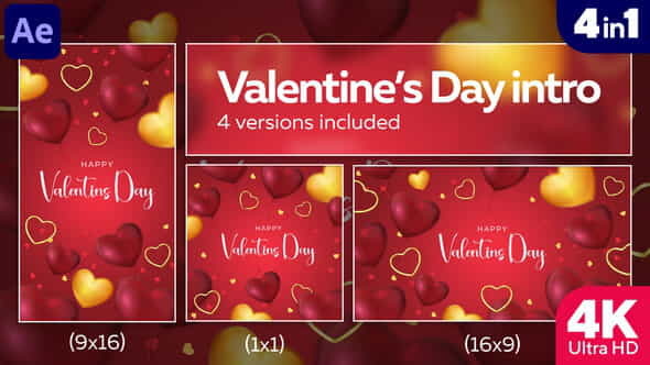 Valentines Day Intro || Love - VideoHive 36085845