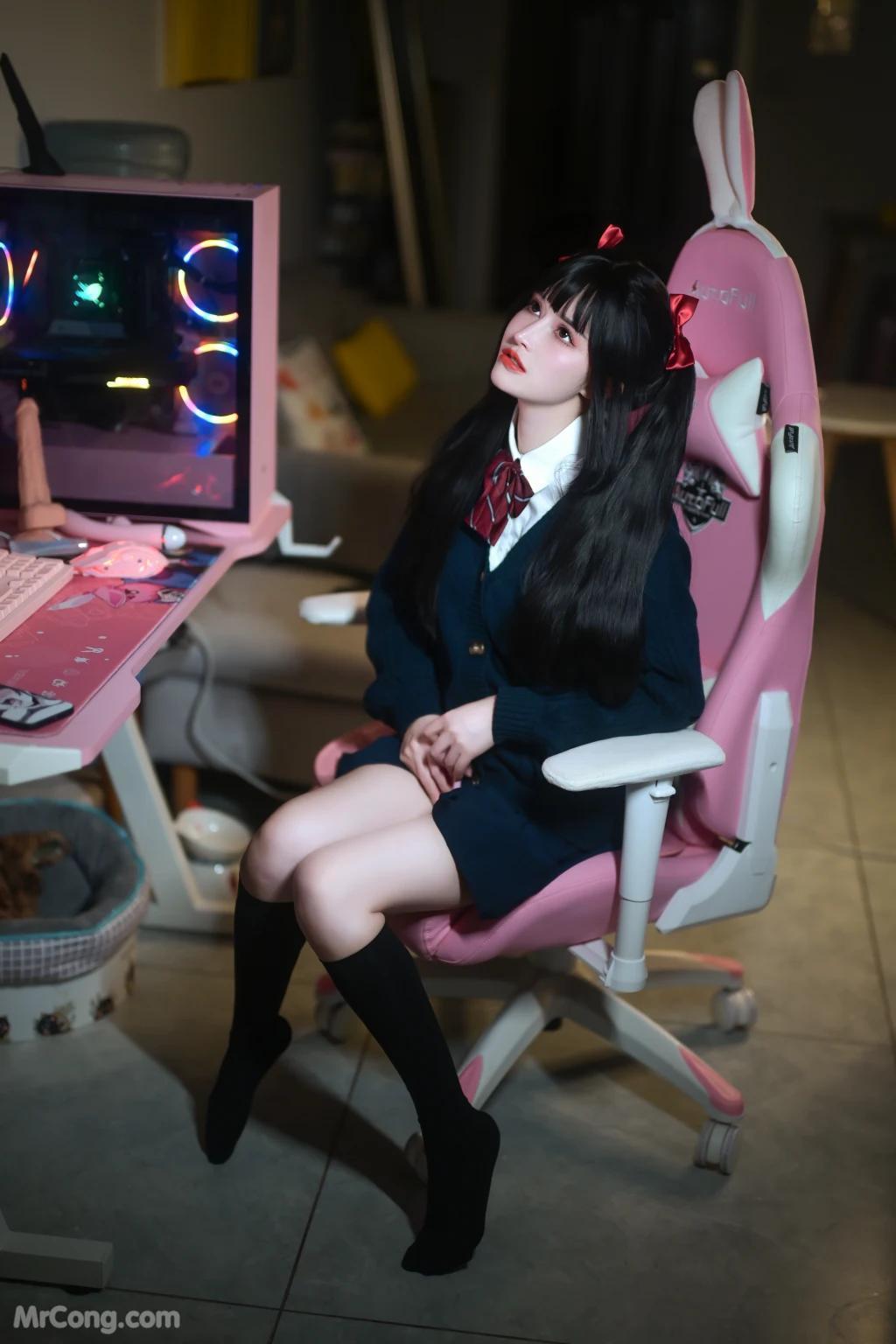 Coser@鹿八岁: JK少女的悸动 (120 photos )(51)