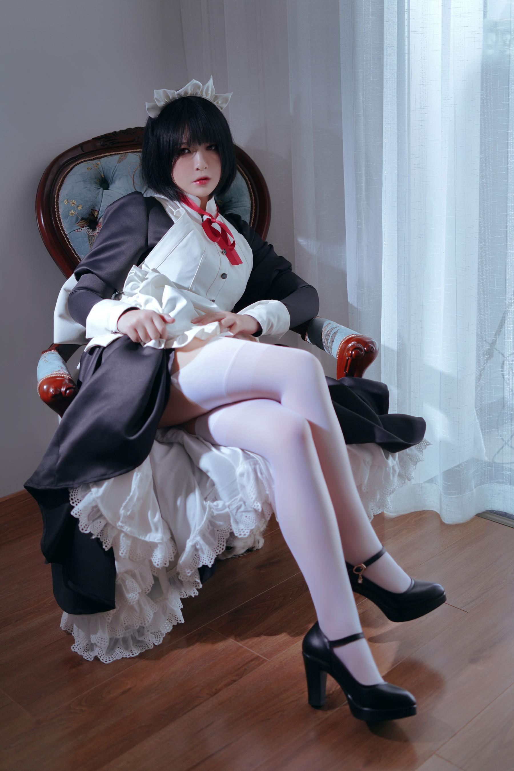 [美女Coser] 半半子 《 嫌パン メイド》 写真集(12)