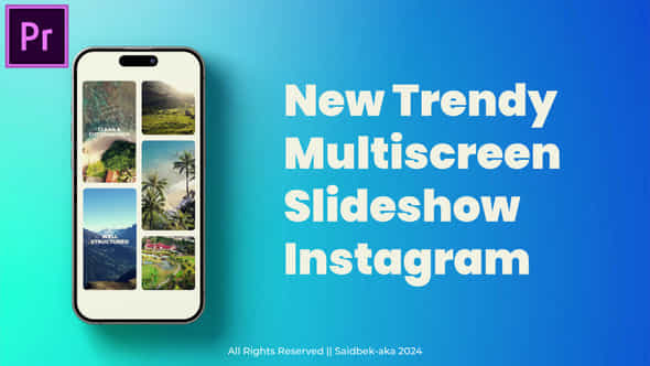 Instagram Multiscreen Slideshow Mogrt For Premier Pro - VideoHive 56264013