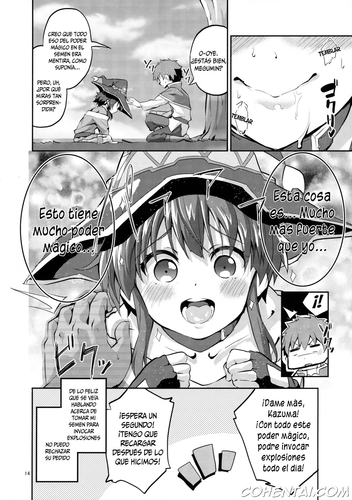 Bakuretsu Shiki Energy Drain (Kono Subarashii Sekai ni Syukufuku o!) xxx comics manga porno doujin hentai español sexo 