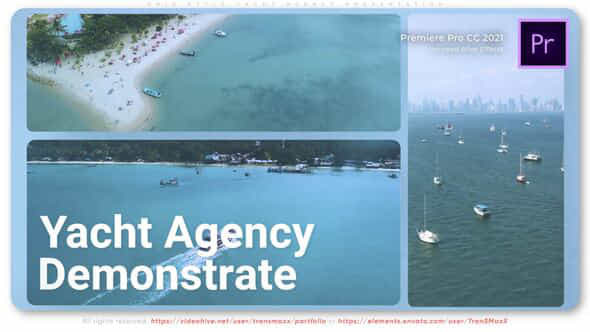 Grid Style Yacht Agency Presentation - VideoHive 50833783