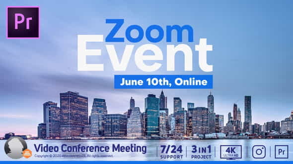 Video Conference Online Zoom Meeting - VideoHive 32173370