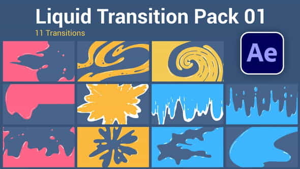 Liquid Transition Pack - VideoHive 34322822