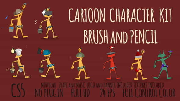 Cartoon Character Kit Opener - VideoHive 18135261