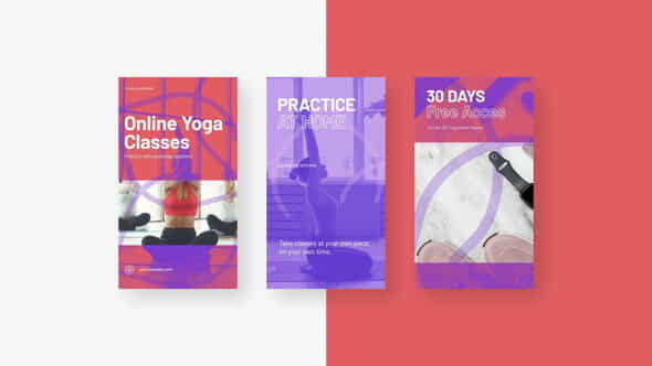 Online Yoga Instagram Promo - VideoHive 32239101