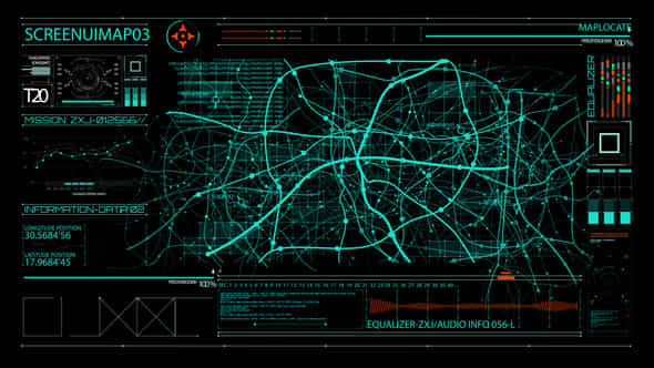 HUD700 Screen MAP3 - VideoHive 45954415