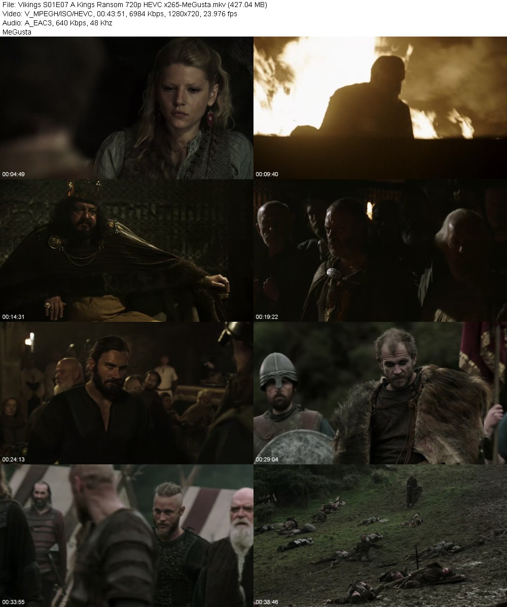 Vikings S01E07 A Kings Ransom 720p HEVC x265-MeGusta